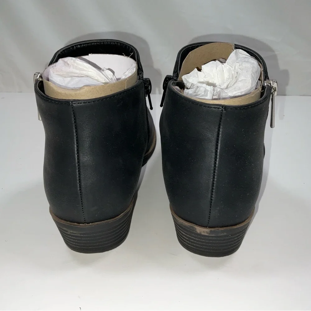 NIB Women’s Nautica Alara Side Zip Black Ankle Booties Boots Size‎ 8
